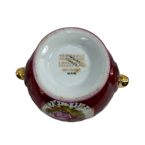 Limoges‎ France Porcelain Covered Dish with Plate Gold Trim Floral Decor - Picture 9 of 16
